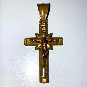 COPY - 14k gold pendant cross